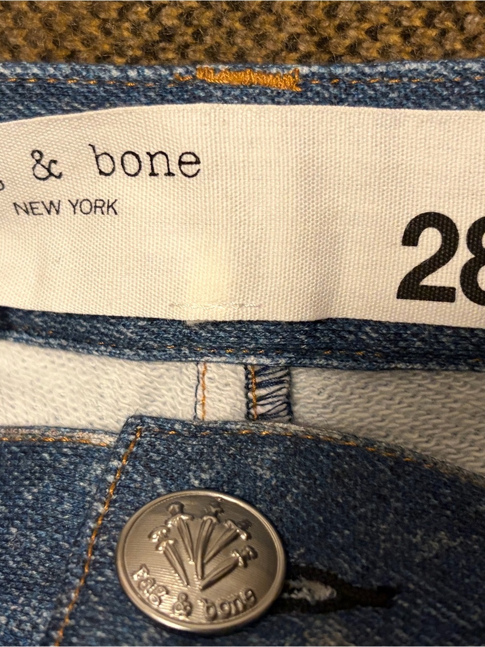 rag & bone Blue Denim Jeans Shorts - 28 - Picture 5 of 5